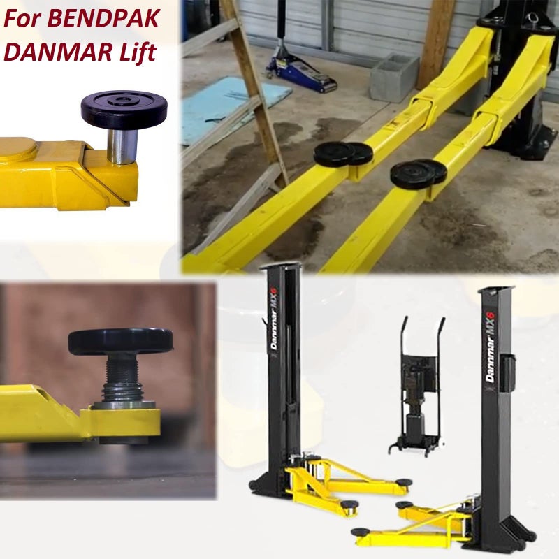 Bolaxin Round Rubber Arm Pads for BENDPAK DANNMAR Lift Set of 4 HD Slip on # 5715017 - Image 3